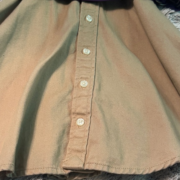 Ralph Lauren Tan Button-Up Dress with Belt - Picture 8 of 9